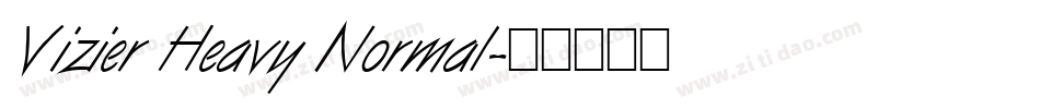 Vizier Heavy Normal字体转换
